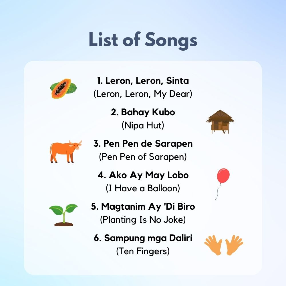I Love to Sing in Tagalog Songbook
