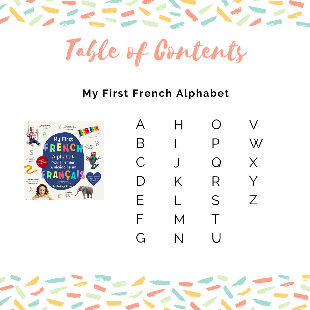 My First French Alphabet / Mon Premier Abécédaire en Français (AMZ)
