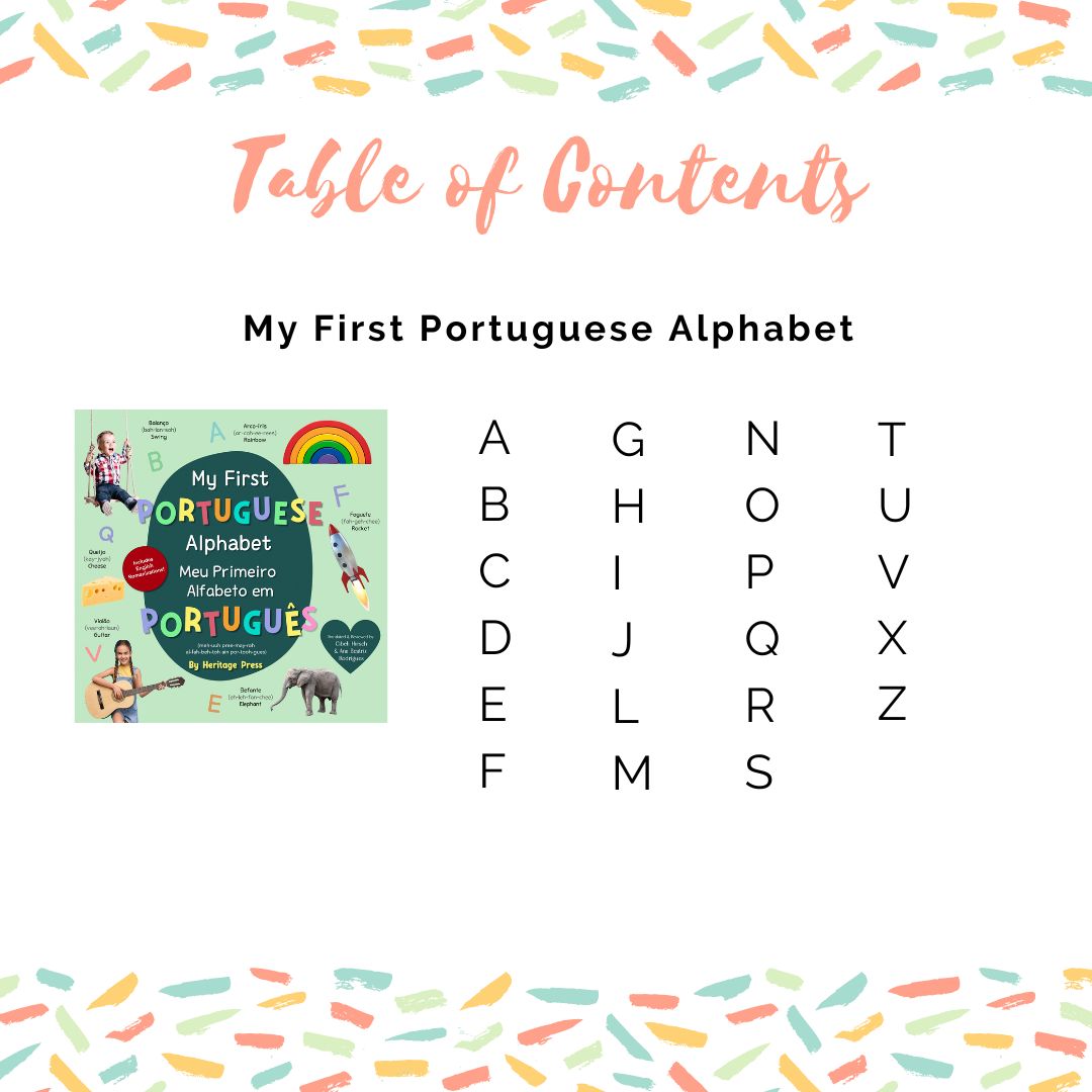 My First Portuguese Alphabet / Meu Primeiro Alfabeto em Português